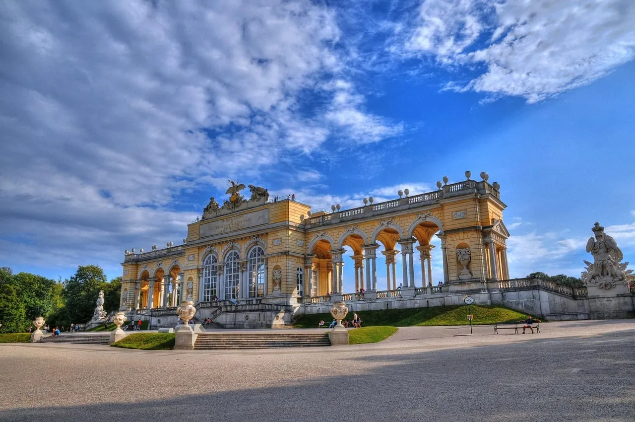 La Gloriette en lo alto de los jardines